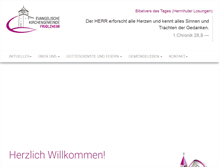Tablet Screenshot of ev-kirche-friolzheim.de